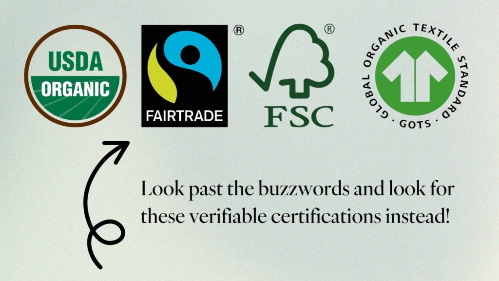 Greenwashing: How to Spot a Truly Sustainable Brand 3 Greenwashing labels web